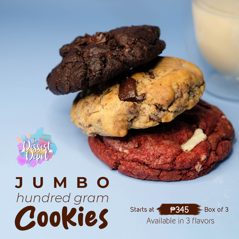 Jumbo 100-Gram Cookies (3 Flavors)