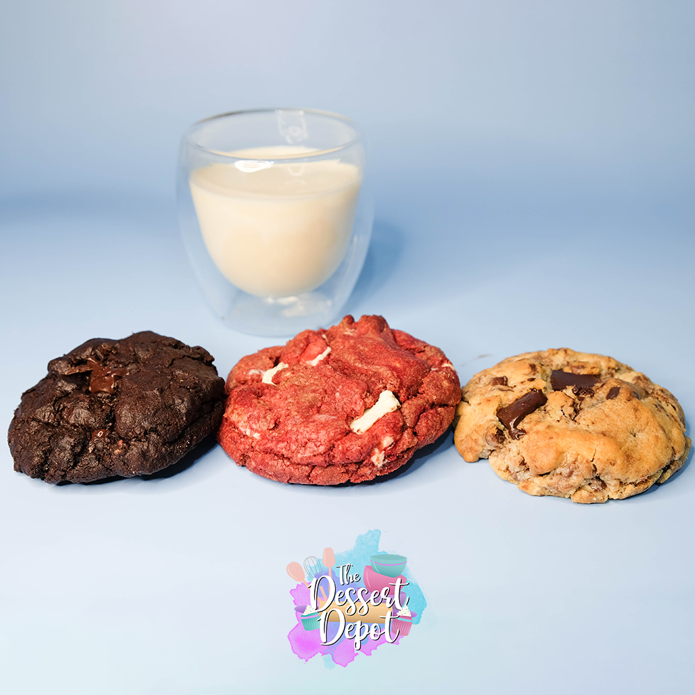 Jumbo 100-Gram Cookies (3 Flavors)