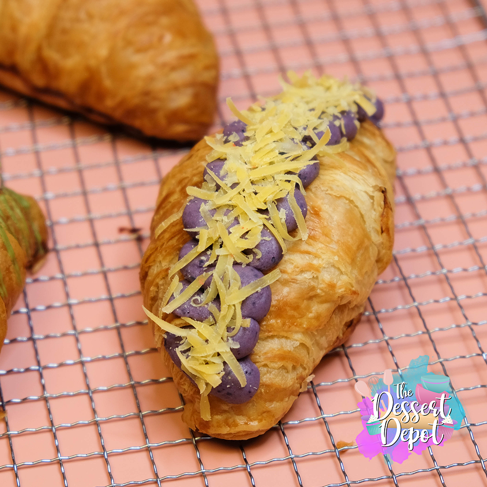 Ube Keso Croissant