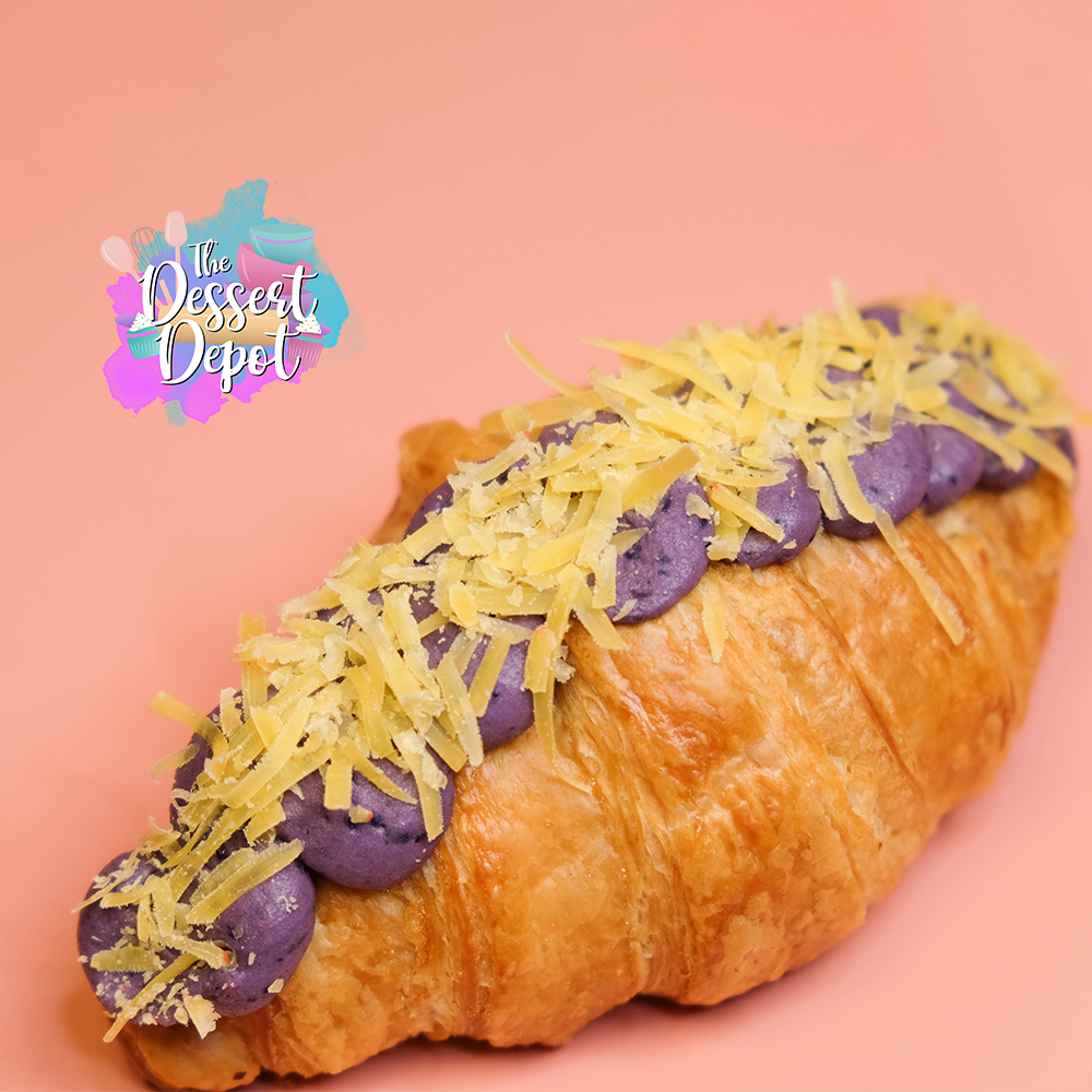 Ube Keso Croissant
