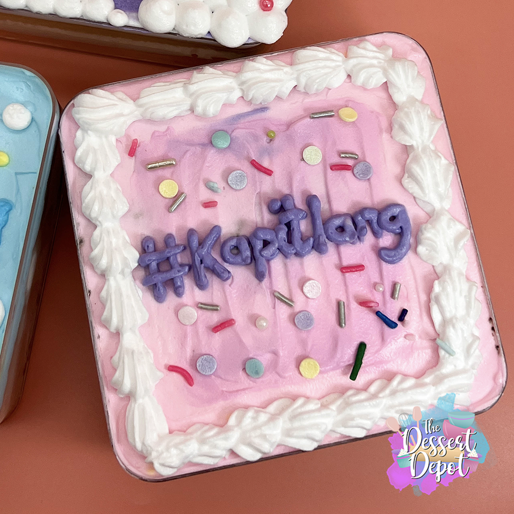 Pastel Cube Cakes (3 Designs)
