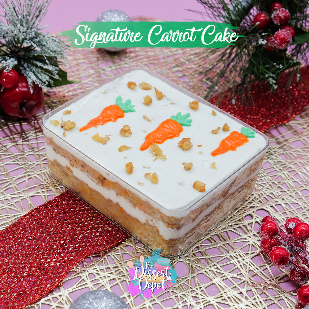 Signature Carrot Cube Cake