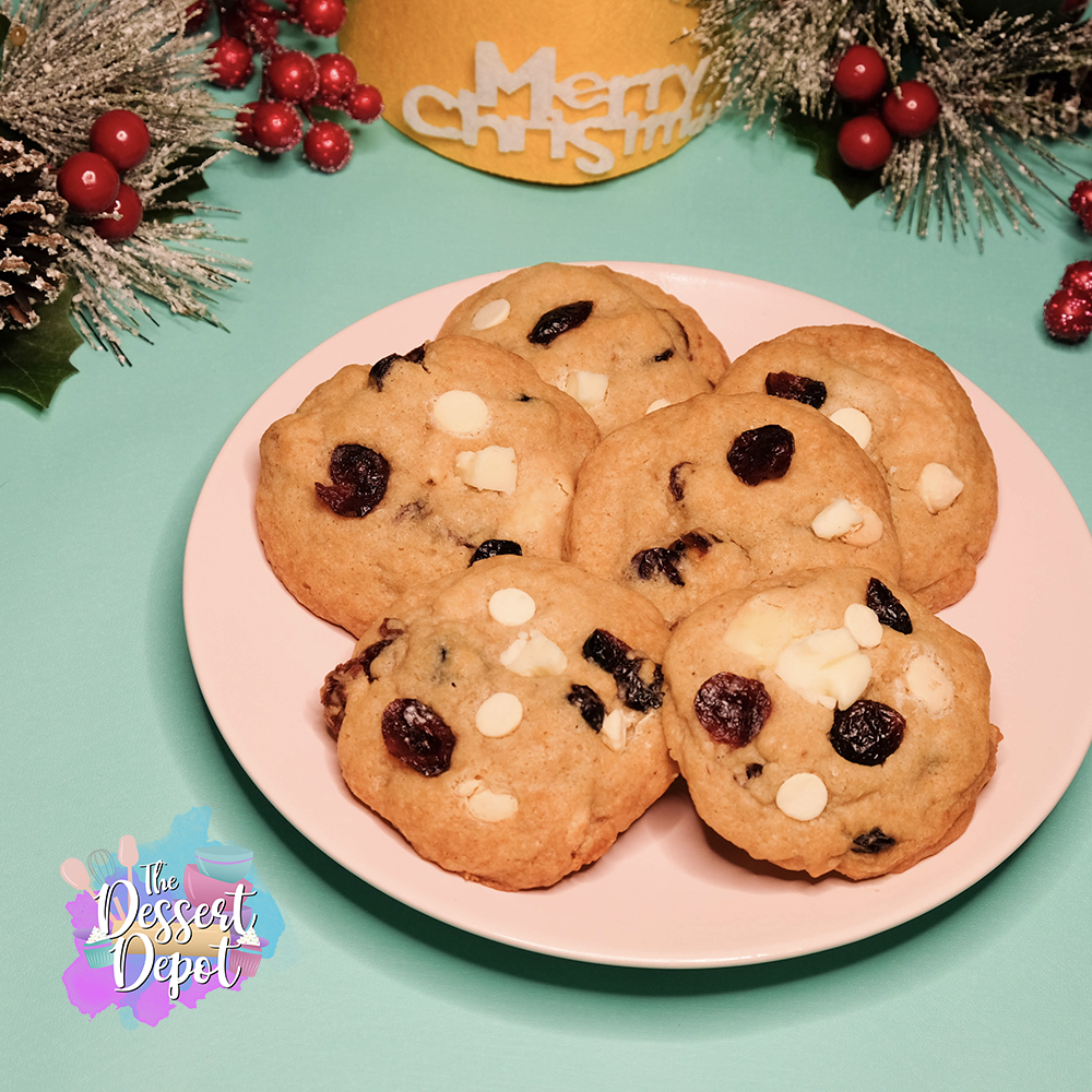 Holiday Cranberry Chocolate Chip Cookies