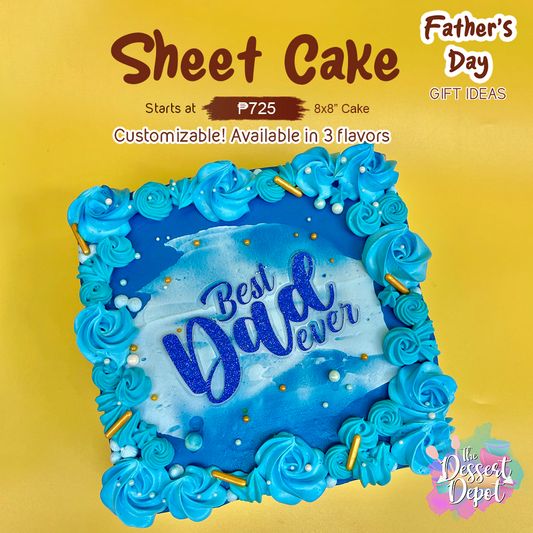 Father's Day Sheet Cake