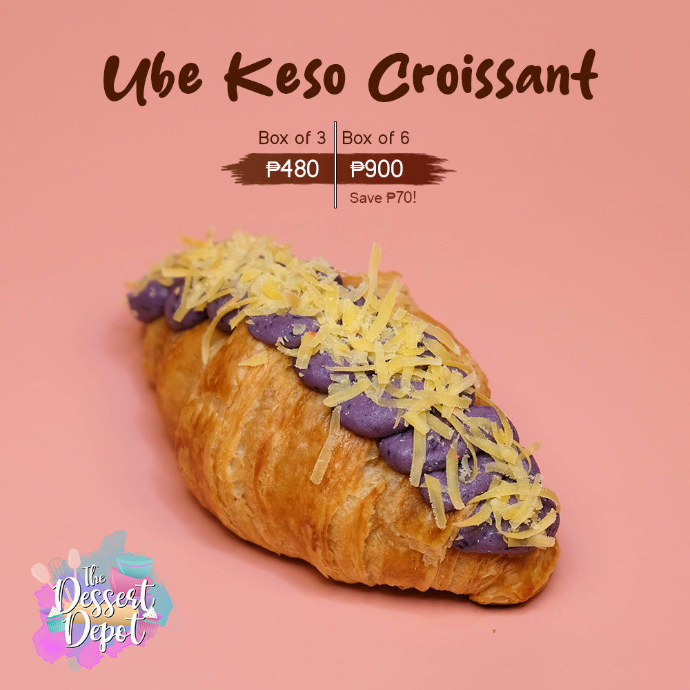 Ube Keso Croissant