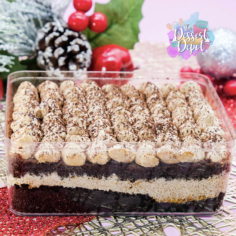 Dalgona Mocha Cube Cake