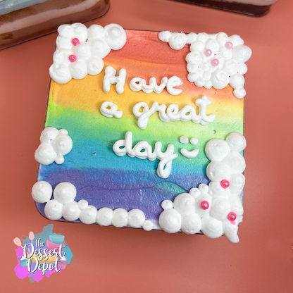 Pastel Cube Cakes (3 Designs)