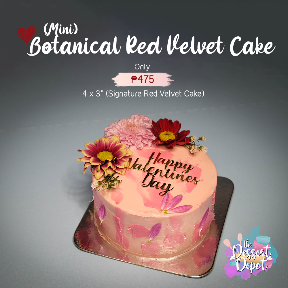 Mini Botanical Red Velvet Cake