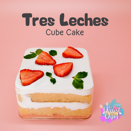 Tres Leches Cube Cake